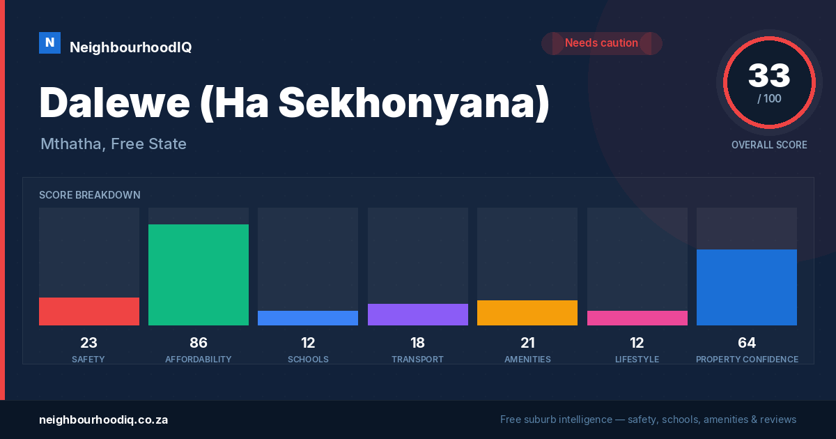 Dalewe (Ha Sekhonyana) report card
