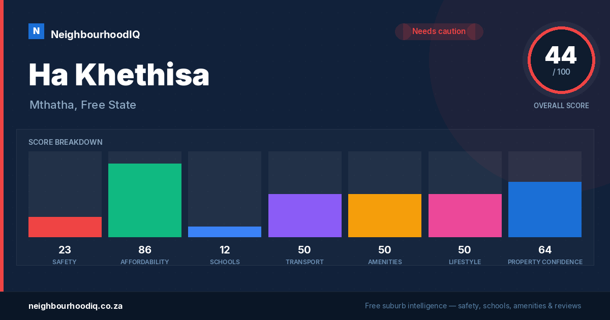 Ha Khethisa report card