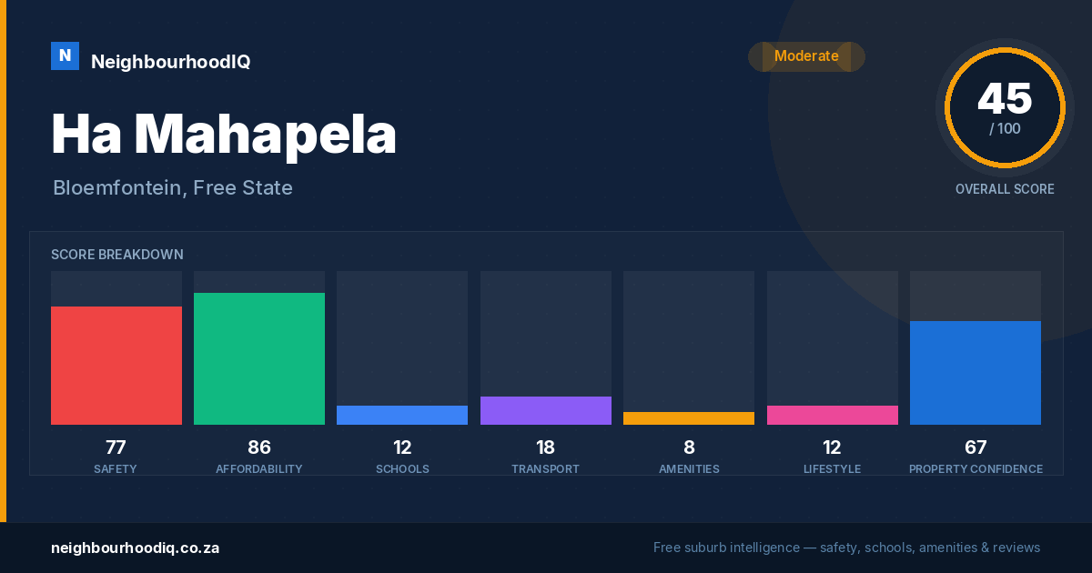 Ha Mahapela report card