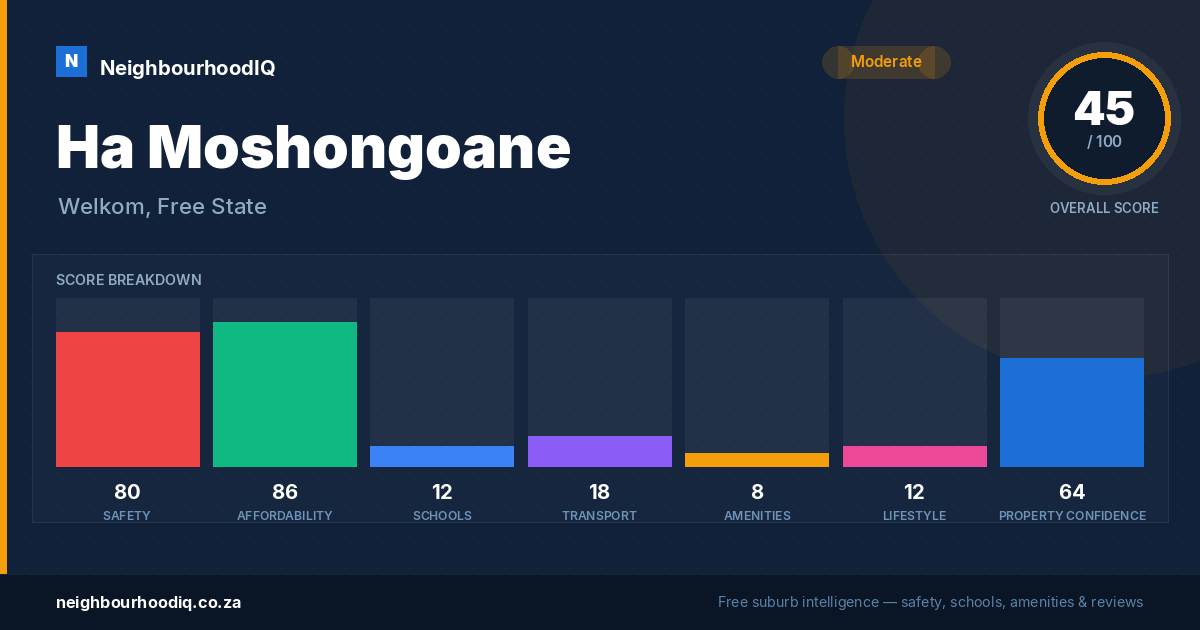Ha Moshongoane report card