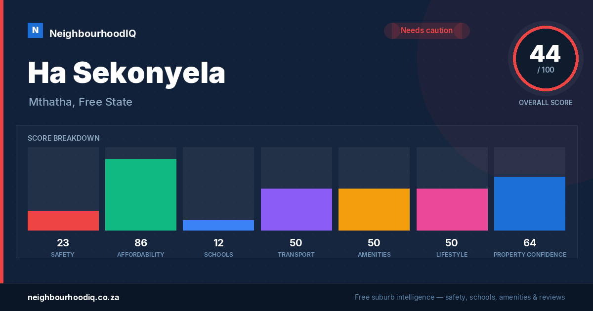 Ha Sekonyela report card