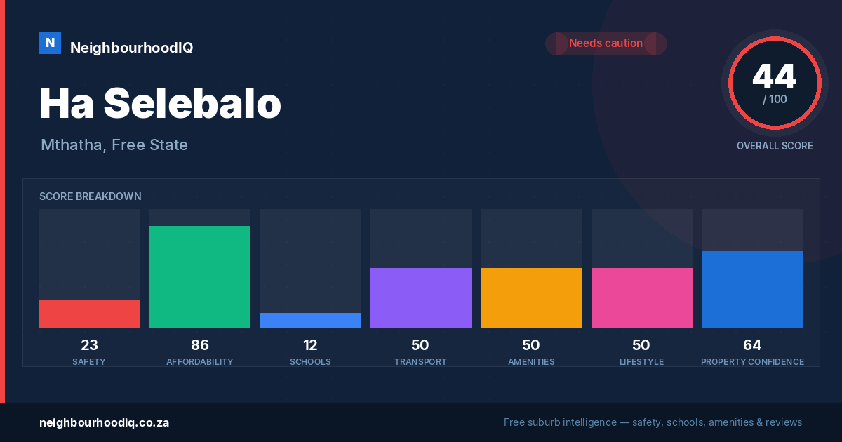 Ha Selebalo report card