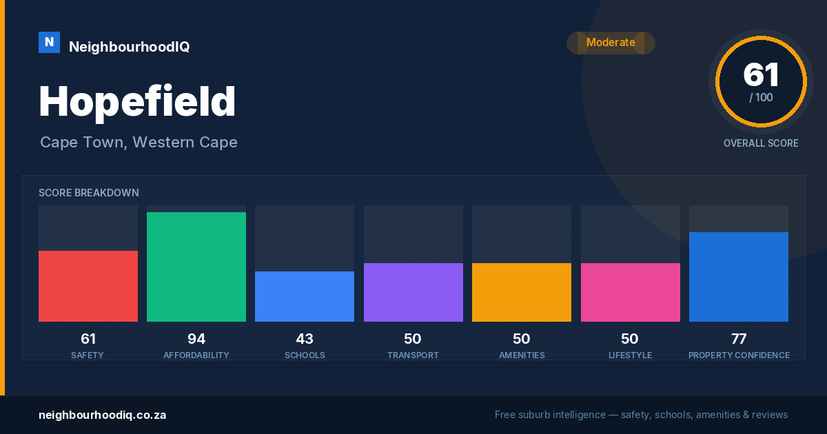 Hopefield report card