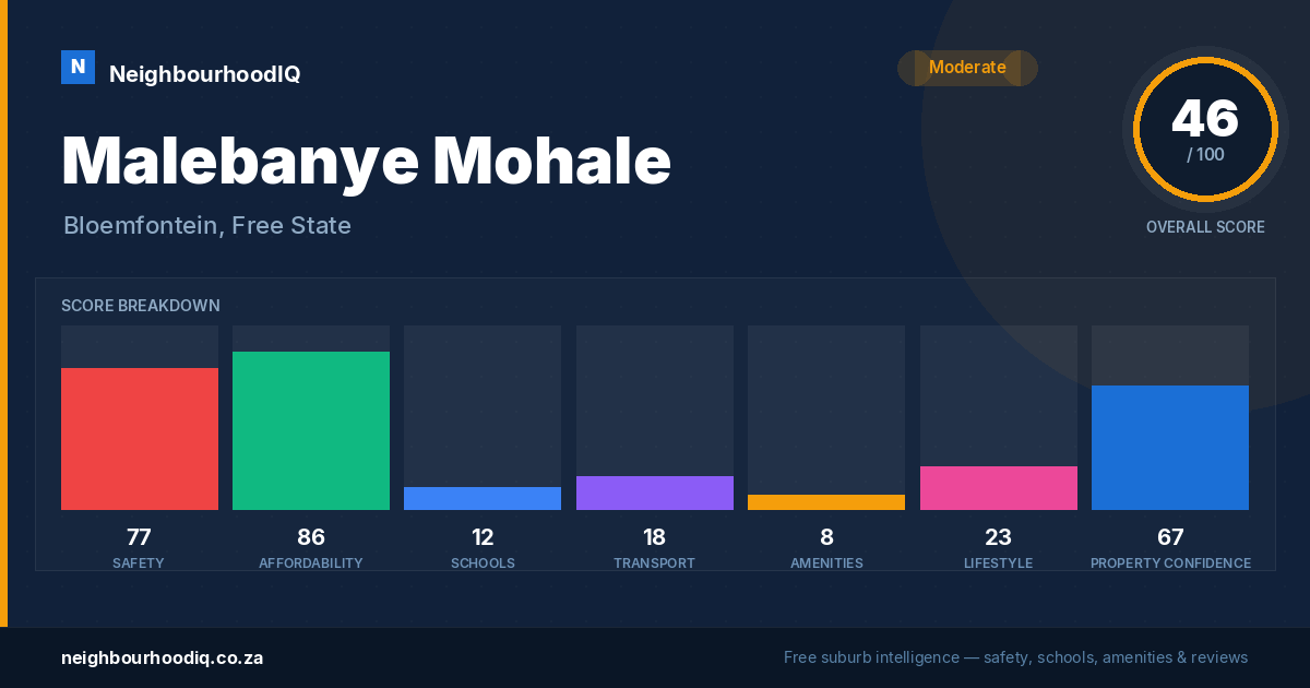 Malebanye Mohale report card