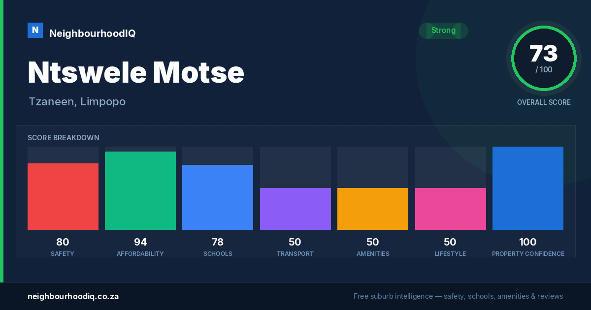 Ntswele Motse report card