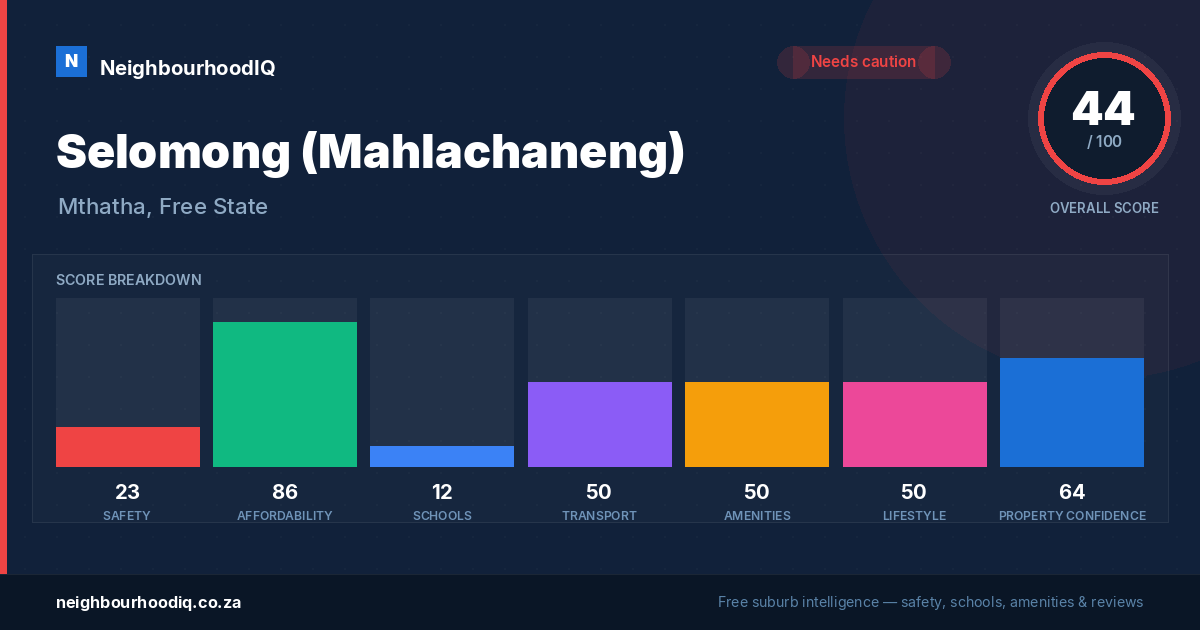 Selomong (Mahlachaneng) report card