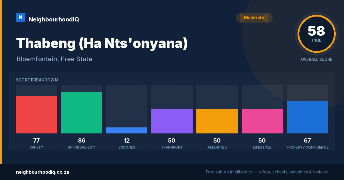 Thabeng (Ha Nts'onyana) report card