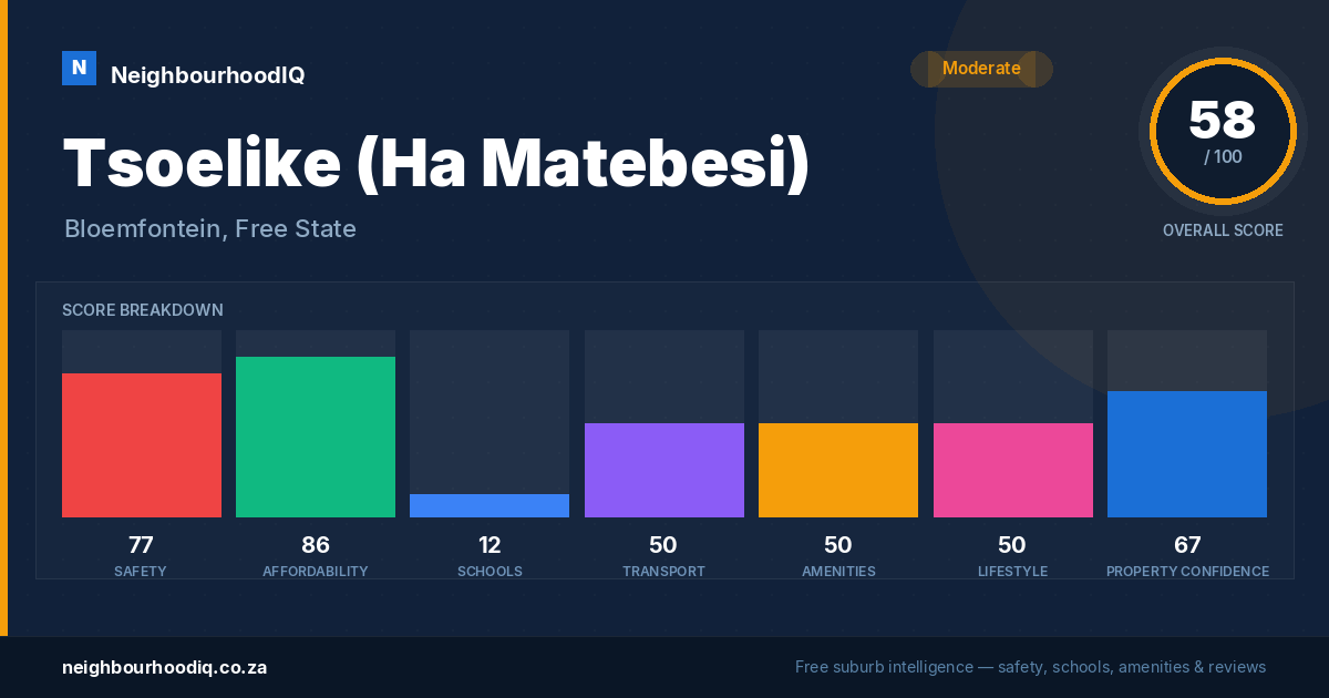 Tsoelike (Ha Matebesi) report card