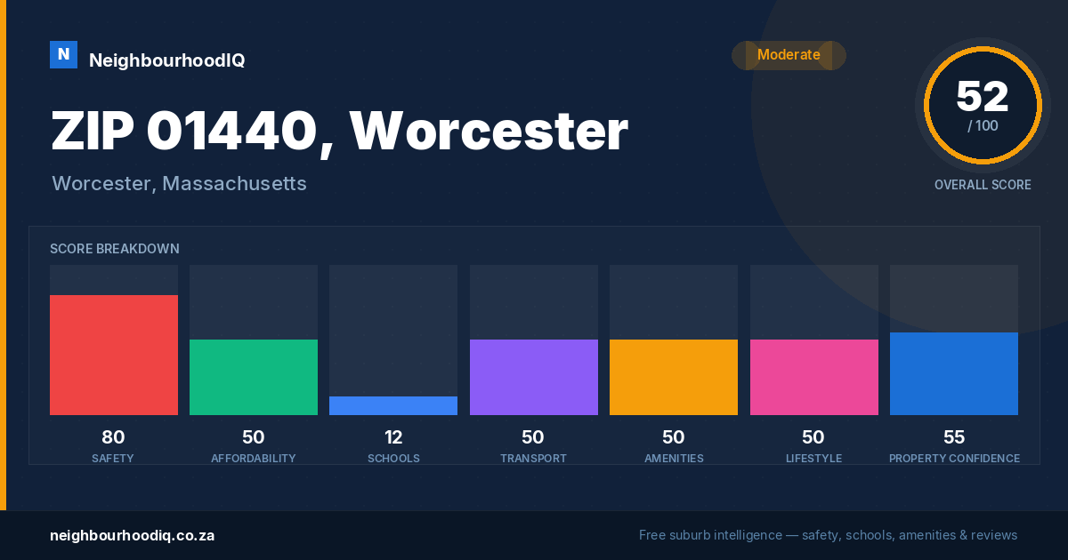 ZIP 01440, Worcester report card