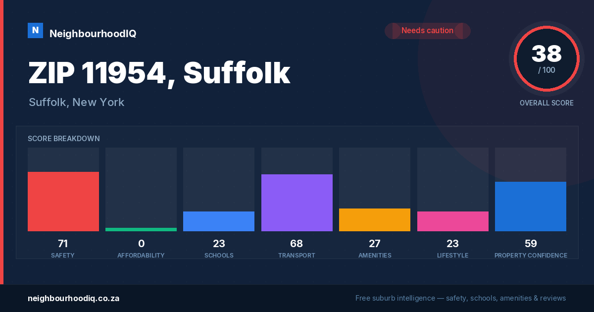 ZIP 11954, Suffolk report card