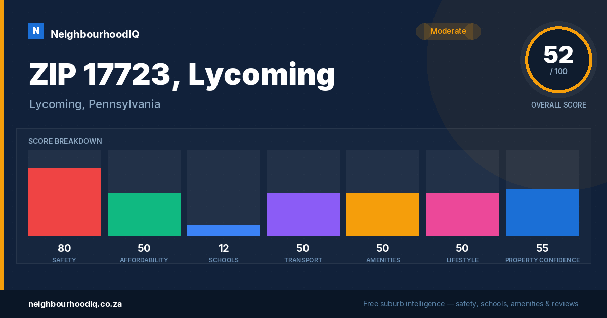 ZIP 17723, Lycoming report card