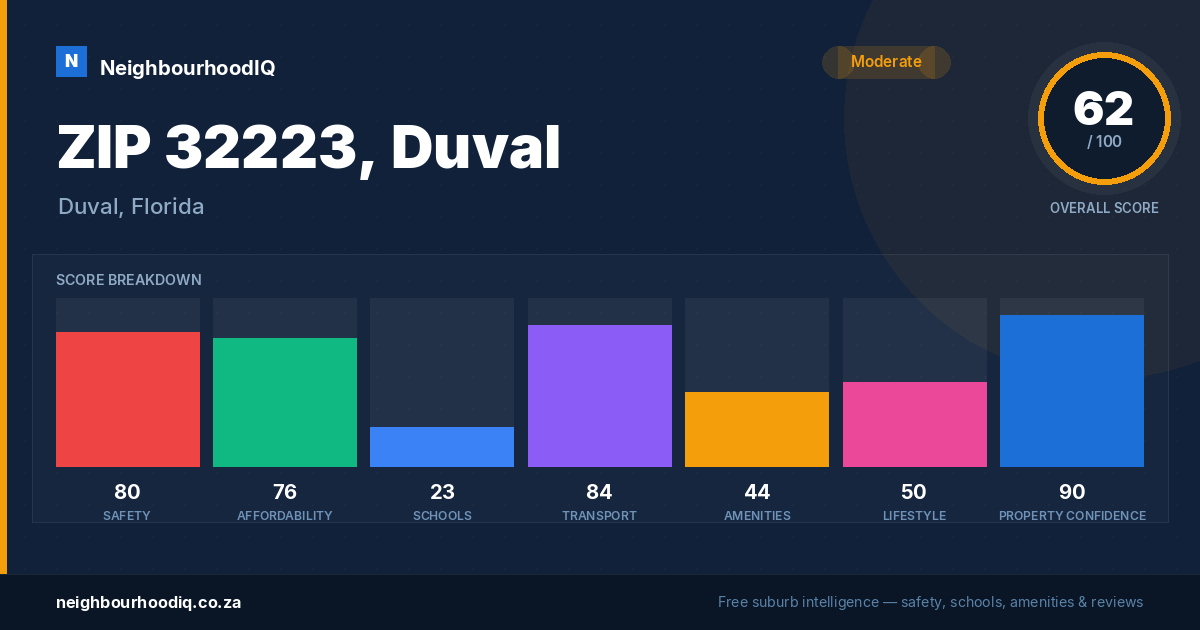 ZIP 32223, Duval report card