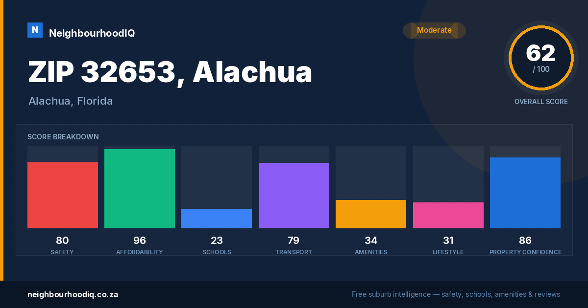 ZIP 32653, Alachua report card