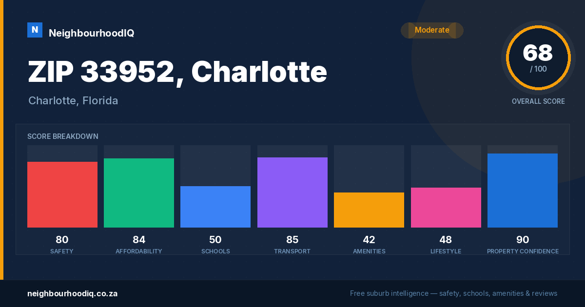 ZIP 33952, Charlotte report card