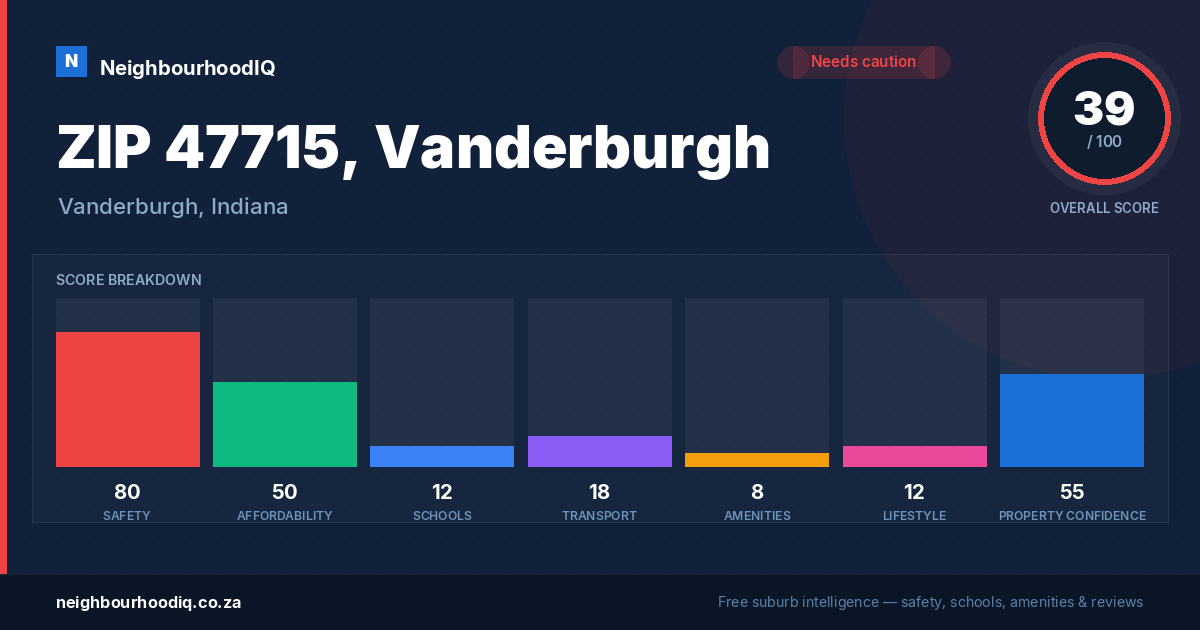 ZIP 47715, Vanderburgh report card