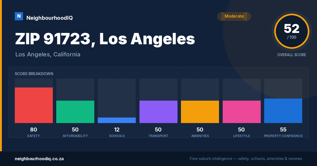 ZIP 91723, Los Angeles report card