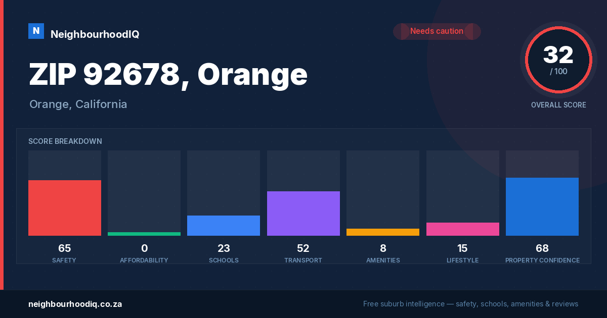 ZIP 92678, Orange report card